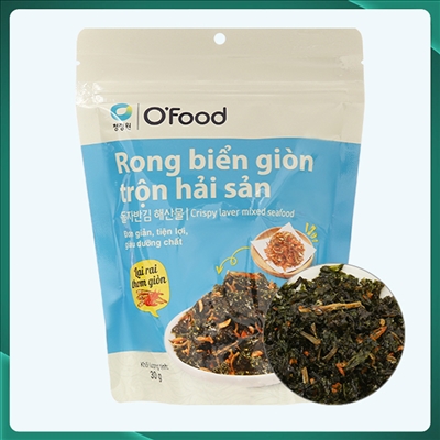 Rong biển giòn O'food trộn hải sản gói 30g